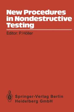 Couverture de l’ouvrage New Procedures in Nondestructive Testing