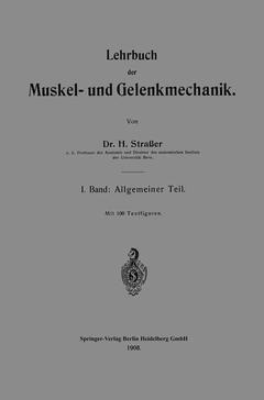 Couverture de l’ouvrage Lehrbuch der Muskel- und Gelenkmechanik