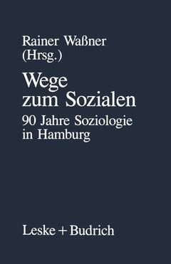 Cover of the book Wege zum Sozialen