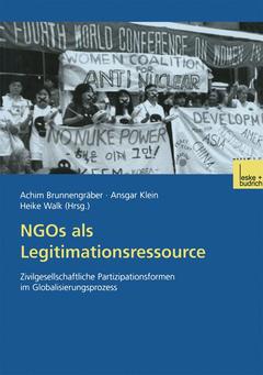 Cover of the book NGOs als Legitimationsressource