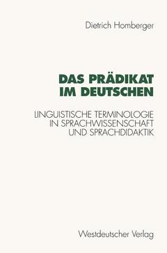 Cover of the book Das Prädikat im Deutschen