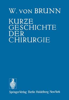 Couverture de l’ouvrage Kurze Geschichte der Chirurgie