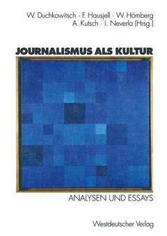 Couverture de l’ouvrage Journalismus als Kultur