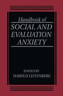 Couverture de l’ouvrage Handbook of Social and Evaluation Anxiety