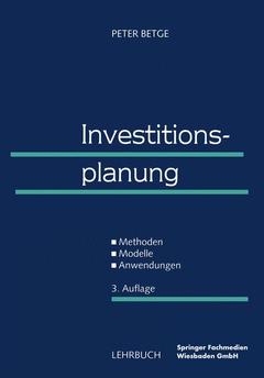 Cover of the book Investitionsplanung