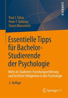 Couverture de l’ouvrage Essentielle Tipps für Bachelor-Studierende der Psychologie