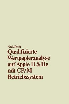 Cover of the book Qualifizierte Wertpapieranalyse auf Apple II & II e