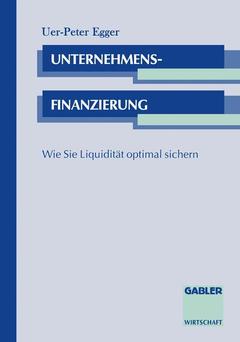 Cover of the book Unternehmensfinanzierung