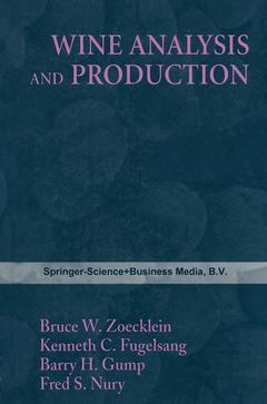 Cover of the book Wine Analysis and Production