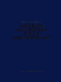 Couverture de l’ouvrage Handbuch Insolvenzrecht für die Kreditwirtschaft