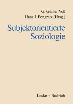 Cover of the book Subjektorientierte Soziologie