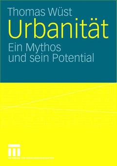 Cover of the book Urbanität