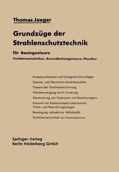 Cover of the book Grundzüge der Strahlenschutztechnik