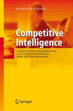 Couverture de l’ouvrage Competitive Intelligence