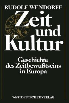 Couverture de l’ouvrage Zeit und Kultur
