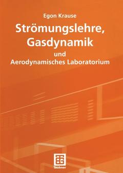 Couverture de l’ouvrage Strömungslehre, Gasdynamik und Aerodynamisches Laboratorium