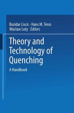 Couverture de l’ouvrage Theory and Technology of Quenching