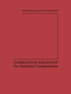 Couverture de l’ouvrage Correlation Equations