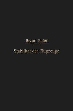 Cover of the book Die Stabilität der Flugzeuge