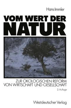 Couverture de l’ouvrage Vom Wert der Natur