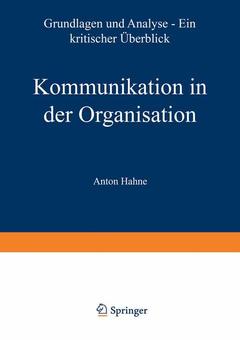 Couverture de l’ouvrage Kommunikation in der Organisation