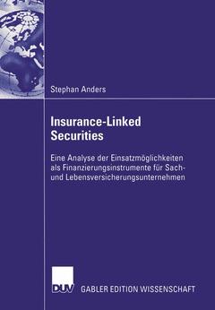Couverture de l’ouvrage Insurance-Linked Securities