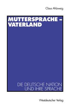 Couverture de l’ouvrage Muttersprache — Vaterland