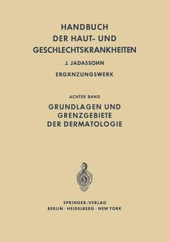 Couverture de l’ouvrage Grundlagen und Grenzgebiete der Dermatologie