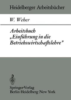 Couverture de l’ouvrage Arbeitsbuch „Einführung in die Betriebswirtschaftslehre”