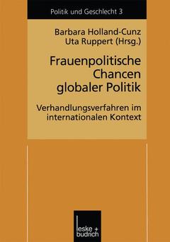 Cover of the book Frauenpolitische Chancen globaler Politik