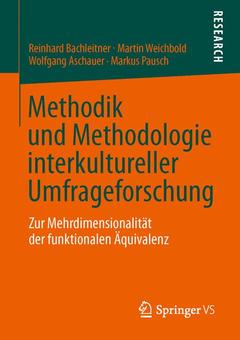 Couverture de l’ouvrage Methodik und Methodologie interkultureller Umfrageforschung