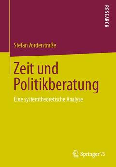 Couverture de l’ouvrage Zeit und Politikberatung