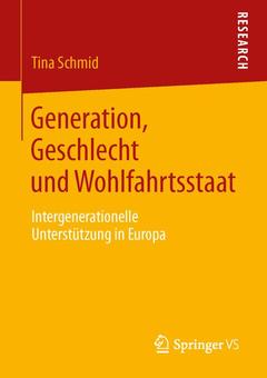 Couverture de l’ouvrage Generation, Geschlecht und Wohlfahrtsstaat