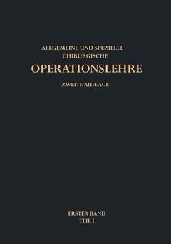 Couverture de l’ouvrage Allgemeine Operationslehre
