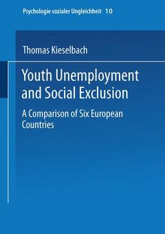 Couverture de l’ouvrage Youth Unemployment and Social Exclusion