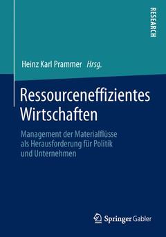 Couverture de l’ouvrage Ressourceneffizientes Wirtschaften
