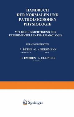 Couverture de l’ouvrage Allgemeine Physiologie
