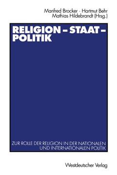 Couverture de l’ouvrage Religion — Staat — Politik