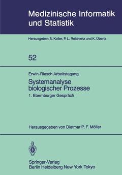 Couverture de l’ouvrage Erwin-Riesch Arbeitstagung Systemanalyse biologischer Prozesse