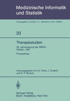 Cover of the book Therapiestudien