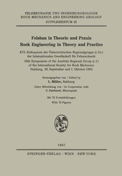 Couverture de l’ouvrage Felsbau in Theorie und Praxis Rock Engineering in Theory and Practice