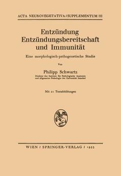 Couverture de l’ouvrage Entzündung Entzündungsbereitschaft und Immunität