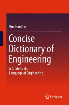 Couverture de l’ouvrage Concise Dictionary of Engineering