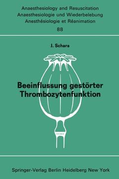 Cover of the book Beeinflussung gestörter Thrombozytenfunktion