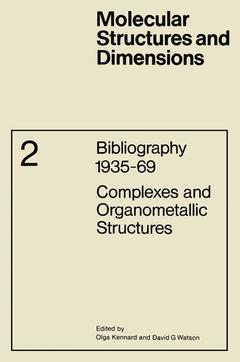 Couverture de l’ouvrage Complexes and Organometallic Structures