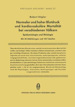 Cover of the book Normaler und hoher Blutdruck und kardiovaskuläre Mortalität bei verschiedenen Völkern