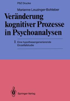 Couverture de l’ouvrage Veränderung kognitiver Prozesse in Psychoanalysen
