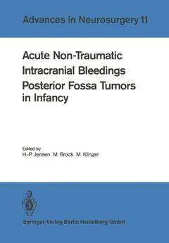 Cover of the book Acute Non-Traumatic Intracranial Bleedings. Posterior Fossa Tumors in Infancy