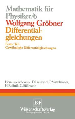 Couverture de l’ouvrage Differentialgleichungen