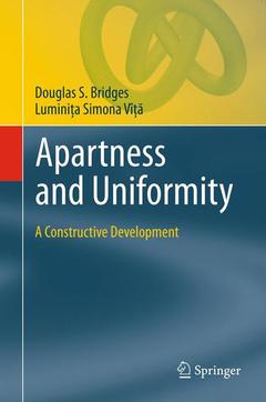 Couverture de l’ouvrage Apartness and Uniformity
